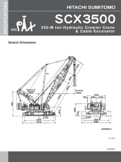 HSC Cranes SCX3500 Specifications