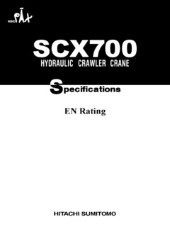 HSC Cranes SCX700 Specifications
