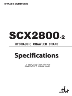 HSC Cranes SCX2800-2 Specifications