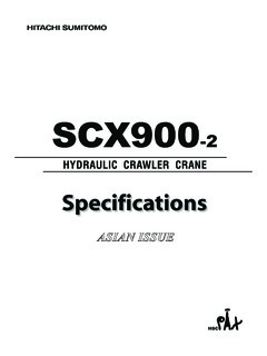 HSC Cranes SCX900-2 Specifications