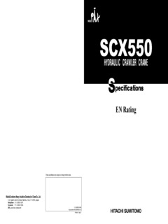 HSC Cranes SCX550 Specifications
