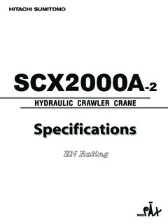 HSC Cranes SCX2000A-2 Specifications