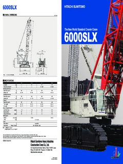 HSC Cranes 6000SLX Specifications