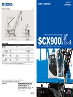 HSC Cranes SCX900HD-2 Specifications