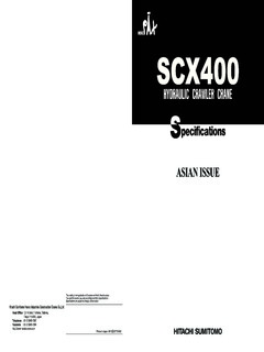 HSC Cranes SCX400 Specifications