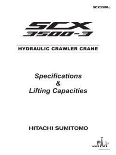 HSC Cranes SCX3500-3 Specifications