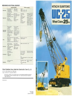 HSC Cranes UC25 Specifications