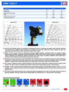 HMF 1910-T Specifications