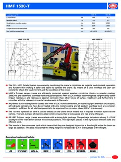 HMF 1530-T Specifications