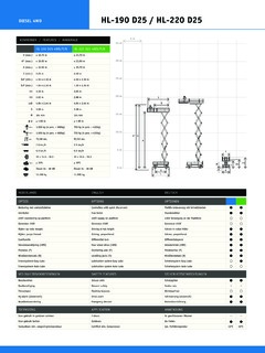 Holland Lift HL-220 D25 Specifications