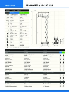 Holland Lift HL-190 H20 Specifications