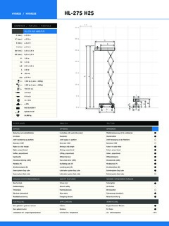 Holland Lift HL-275 H25 Specifications