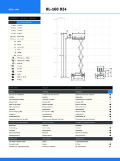 Holland Lift HL-160 D24 Specifications