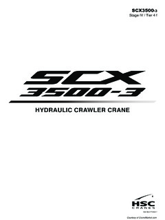 HSC Cranes SCX3500-3 Specifications