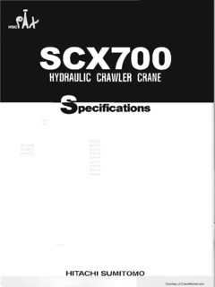 HSC Cranes SCX700 Specifications