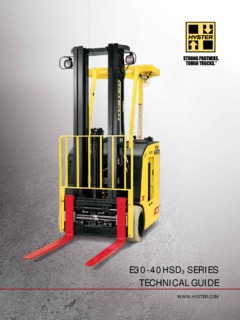 Hyster E40HSD3 Specifications