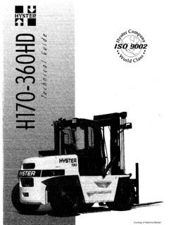 Hyster H210HD Specifications