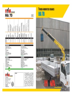 Hyva HA70 E4 Specifications