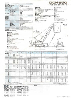 IHI DCH650 Specifications