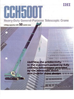 IHI CCH500T Specifications