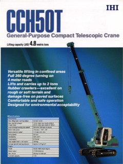 IHI CCH50T Specifications