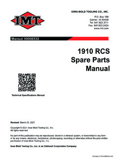IMT 1910 RCS Specifications