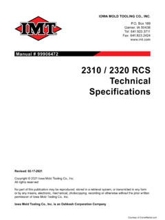 IMT 2320 RCS K8 Specifications