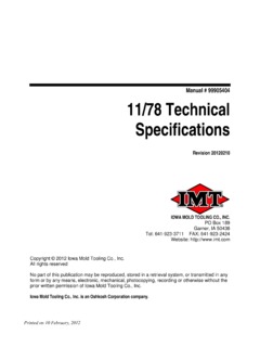 IMT 11/78DL Specifications