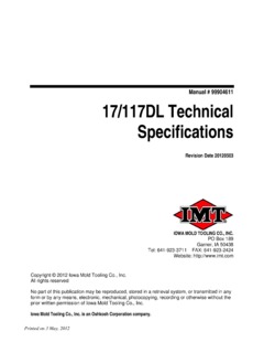 IMT 17/117DL Specifications