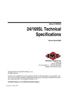 IMT 24/169 SL Specifications