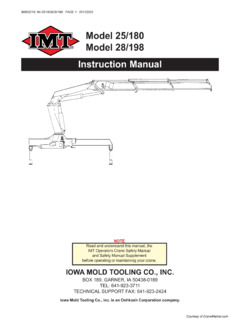 IMT 25/180 Specifications