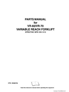 Ingersoll Rand VR-60 Specifications