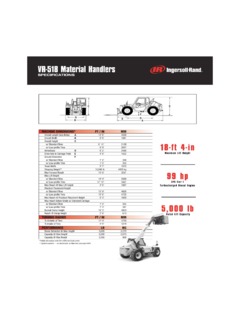 Ingersoll Rand VR-518 Specifications