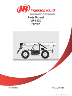 Ingersoll Rand VR-642D Specifications