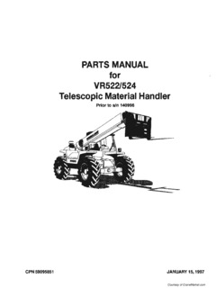 Ingersoll Rand VR-524 Specifications
