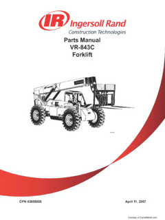 Ingersoll Rand VR-843C Specifications