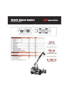 Ingersoll Rand VR-642C Specifications