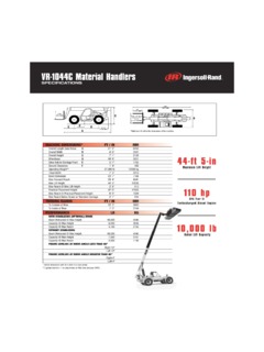 Ingersoll Rand VR-1044C Specifications