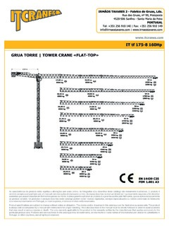 ITCRANES IT tf 175-8 160Hp Specifications