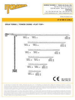 ITCRANES IT tf 58-5 115Lc Specifications