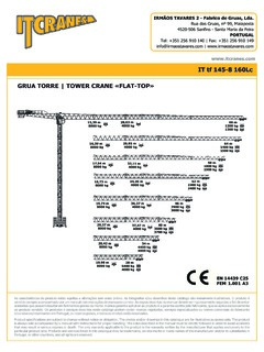ITCRANES IT tf 145-8 160Lc Specifications