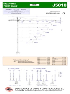 Jaso J5010 Specifications