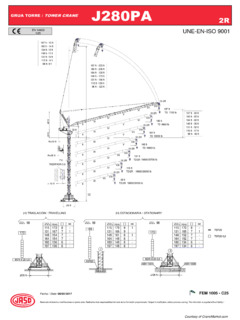 Tower Cranes Jaso J280PA.2R Specifications CraneMarket
