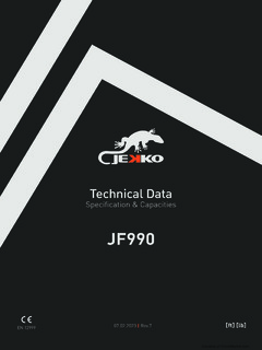 Jekko JF990 Specifications