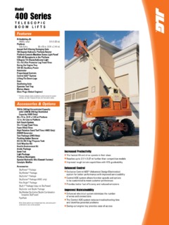 JLG 400SJ Specifications