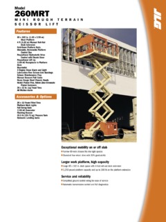 JLG 260MRT Specifications