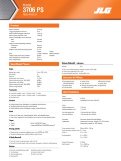 JLG 3706PS Specifications
