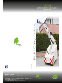 JMG Cranes MC 45S Specifications
