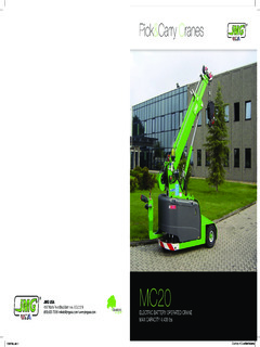 JMG Cranes MC 20 Specifications