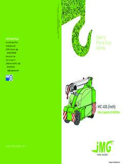 JMG Cranes MC 45S Specifications